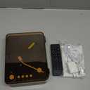 Portable CD Player Bluetooth with Speakers - Lehwey Desktop CD Players for Home, Built-in Dual Stereo Speakers, FM Radio, Repeat, Remote Control, Supports USB/AUX/Type-C, Retro Gift, for Kids, Brown