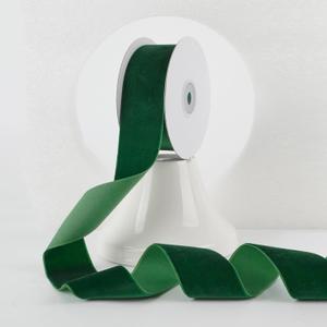 2 x MEEDEE Forest Green Velvet Ribbon 1.5 Inch Single Face Nylon Velvet Ribbon 10 Yards Spool Dark Green Ribbons for Christmas Tree, Gift Wrappig, Rustic Wreath, Velvet Bow, Hair Bows, Home Decor