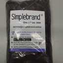 Simplebrand Black Sheer Curtains, 72" Length, 2 Panels Set - Light Filtering, Rod Pocket Window Curtains for Bedroom (Black, 59" W x 72" L)