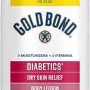 Gold Bond Diabetic Body Lotion, Dry Skin Relief with Vitamin E & Aloe to Soothe & Moisturize Flaky, Rough Skin, Value Size, 21 oz