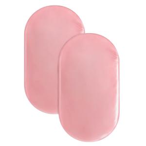 Satin Bassinet Sheets for Baby Girl Pink Bassinet Sheet for Baby Hair and Skin, Soft Silky Bassinet Sheet for Rectangle, Hourglass, Oval Cradle or Bassinet PadMattress, Pink, 2 Pack