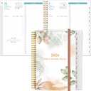 2026 Daily & Monthly Planner - One Page Per Day, Daily Planner from January 2026 - December 2026, Planner 2026 with 12 Monthly Tabs, 8.5" x 11", Rose Leaf