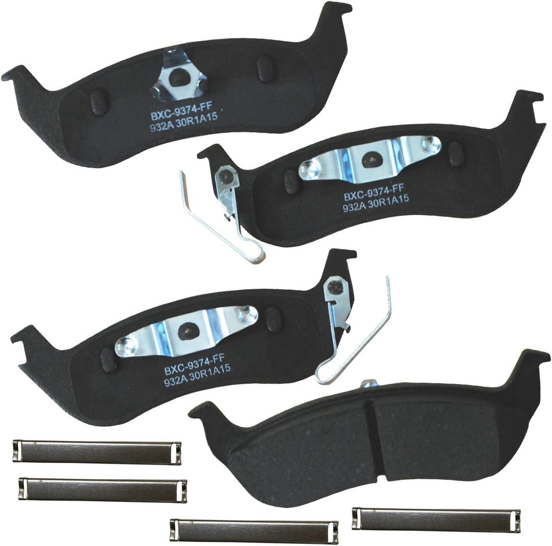 Bendix Premium SBC932A Ceramic Rear Brake Pads for Ford Crown Victoria 2011-2003, Ranger 2011-2010, Lincoln Town Car 2011-2003, Mazda B2300 2010, B4000 2010, Mercury Marauder 2004-2003