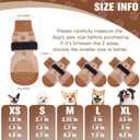 EXPAWLORER 6Pcs Anti Slip Dog Socks to Prevent Licking Paws, Dog Shoes for Hot Pavement Double Sides Dog Boots & Paw Protectors Booties for Hardwood Floors with Grip Small Medium Large Senior Dogs, S