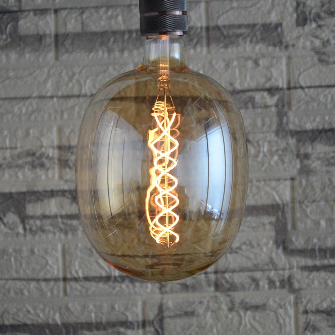 SD LUX Oversized Vintage Giant LED Light Bulb Huge Edison Bulb- Dimmable, 8W 450LM (50W Equi), Warm White 2200K, Medium E26 Base - Perfect for Decorative Pendant Lighting, 1 Pack(DG170)