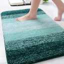 Arotive Microfiber Bathroom Rugs, Shaggy Soft and Absorbent Bath Rug, Non-Slip, Thick Plush Machine Washable Dry Bath Mats for Bathroom, Tub and Shower, 30x20, Dark Green, Rectangular