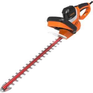 GARCARE Electric Hedge Trimmer Corded-4.8 Amp 24inch Dual-Action Cutting Laser Blade Tree Trimmer Branch Cutter for Lawns, Bushes and Garden Landscaping