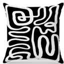 Black and White Striped Pillow Covers 22x22 Black and White Accent Abstract Pillow Covers for Couch Bedroom