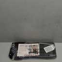 StorageWorks Narrow Storage Bins, Small Basket for Closet and Shelves, Fabric Organizer with Handles, Toilet Paper Storage, Black, 2-Pack (15"L x 6"W x 5"H)