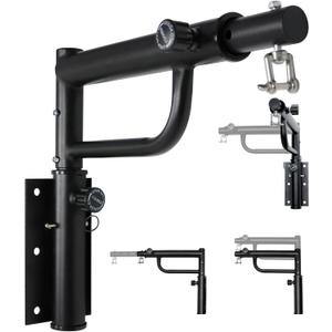 Heavy Bag Hanger Wall Mount Punching Boxing Bag Bracket Tube,Heavy Duty Adjustable Length & Height for Boxing, Taekwondo, Muay Thai Bags,for Home Gym Installation (Round)