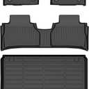 AIPOIL Floor Mats & Cargo Liner Set for 2025 2026 Nissan Murano All Weather Protection TPE Anti-Slip Automotive Full Set Custom Car Mats Accessories - Black