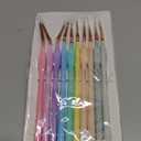 Nicpro 10PCS Micro Fine Detail Paint Brush Set, Aesthetic Pastel Small Miniature Fine Tip Detail Brushes Kit for Acrylic Oil Watercolor, Craft, Models, Miniatures, Rock Painting, Paint by Numbers