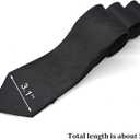 6 x Classic Mens Solid Ties Formal Neck Tie for Business Wedding Interview Office Wear (Black, M)