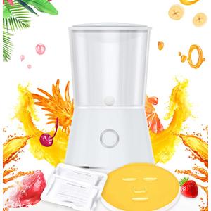 Face Mask Maker Mini Natural Masks Machine DIY Skin Food Sheet Mask Facial Treatment SPA Skin Care Product with Mask Molds & 16 Collagen Pills