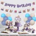 Book Themed Bday Party Decorations for Girls Women