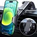 VANMASS Car Phone Holder 2025 Military-Grade Phone Holder for Your Car Windshield Dashboard 65 Lbs Strongest SuctionPatent & Safety Certs Universal Cell Phone Car Mount for iPhone Samsung Android (Black)