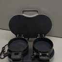 Hamilton Beach Dual Breakfast Sandwich Maker with Timer, Ready in 5 Minutes, Removable Dishwasher Safe PFAS-Free Non-Stick Egg Cooker Ring, Silver (25490MNA)