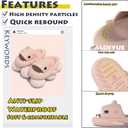 Shark Slides Thickness Upgrade Summer Cute Cartoon Shark Slippers for Women Men Non-Slip Open Toe Lightweight Sole Sandals Casual Unisex Beach Shoes (11-11.5 Women/9-9.5 Men, Pink)