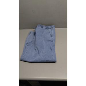 High Waisted Jeans for Women Summer Elastic Waisted Loose Washed Denim Harem Pants with Pocket XL