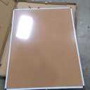 Amazon Basics Rectangular Bulletin Board, Cork Board for Wall, Vision Board for Classroom and Office, Aluminum Frame, 35" x 47", Brown