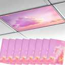 8Pcs 4'x2' Fluorescent Light Covers for Ceiling Lights Classroom Must Haves