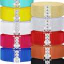 SATINIOR 10 Pieces Wide Elastic Women Stretchy Belt Elastic Vintage Waist Buckle Belt Cinch for Women