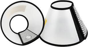 Flexible Plastic Cone for After-Surgery Recovery, Adjustable E-Collar for Large/Medium/Small Dogs and Cats