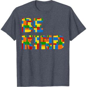 Kindness Kids Be Kind Boys T-Shirt (Small, Heather Blue)