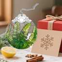Fern Plant Ornament, Stained Glass Christmas Decorations, Christmas Ornaments for Tree, Holiday Ornament, Gifts for Plant Lovers, Holiday Party Gifts, Gift Ideas & Xmas Gift