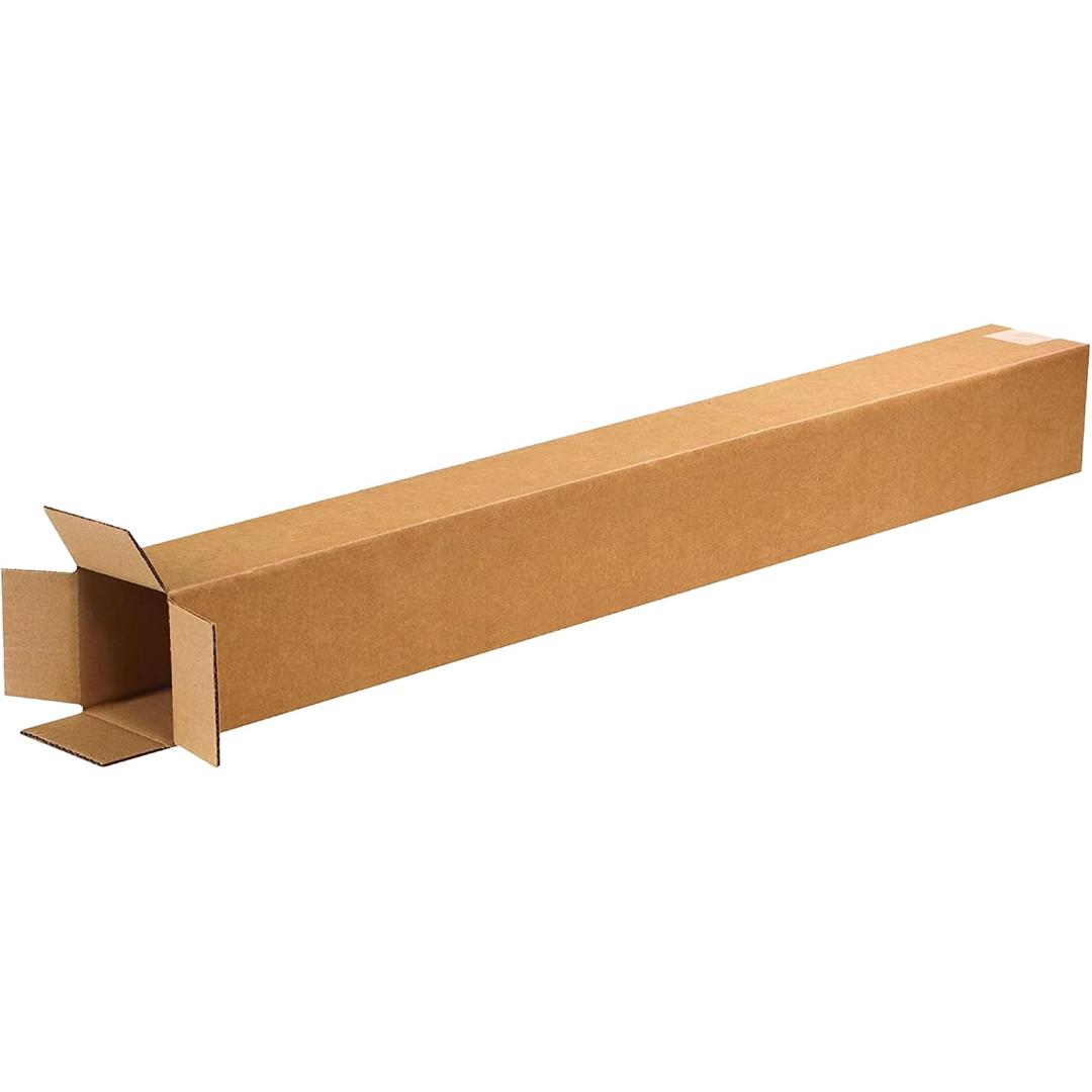 BOX USA 4x4x36 Tall Corrugated Boxes, Tall, 4L x 4W x 36H, Pack of 25 | Shipping, Packaging, Moving, Storage Box for Home or Business, Strong Wholesale Bulk Boxes