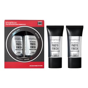 Smashbox Stay In Focus Iconic Primer Duo | Full Size, Original Photo Finish Smooth & Blur Primer Gift Set | Smooths Texture & Fine Lines with a Soft-Focus Finish
