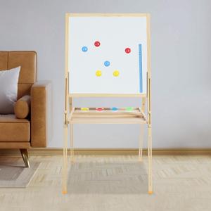 Wooden A-Frame Artist Floor Easel - Adjustable 90-155cm Standing Art Display Easel Stand for Artist Beginners & Kids (Wood Color with Adjustable 90-155cm Standing)