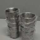 Mimorou 8 Pack Stainless Steel Insulated Cup 8.8 oz Metal Tumbler Double Wall Vacuum Water Glasses Camping Reusable Mugs BBQ Home Office Party Coffee(Silver)