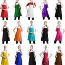 Total 15 PCS Mixed Plain Color Bib Aprons Bulk for Women Men Adult with 2 Front Pockets Chef Cooking Painting Baking(12colours,15pcs)