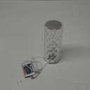 GLOBE LED Integrated Rechargeable Crystal Portable Touch Lamp with Included Remote Control and USB Cable