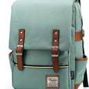 Slim Laptop Backpack for Women, Fashion Travel Rucksack College School Bookbag (Light Green)