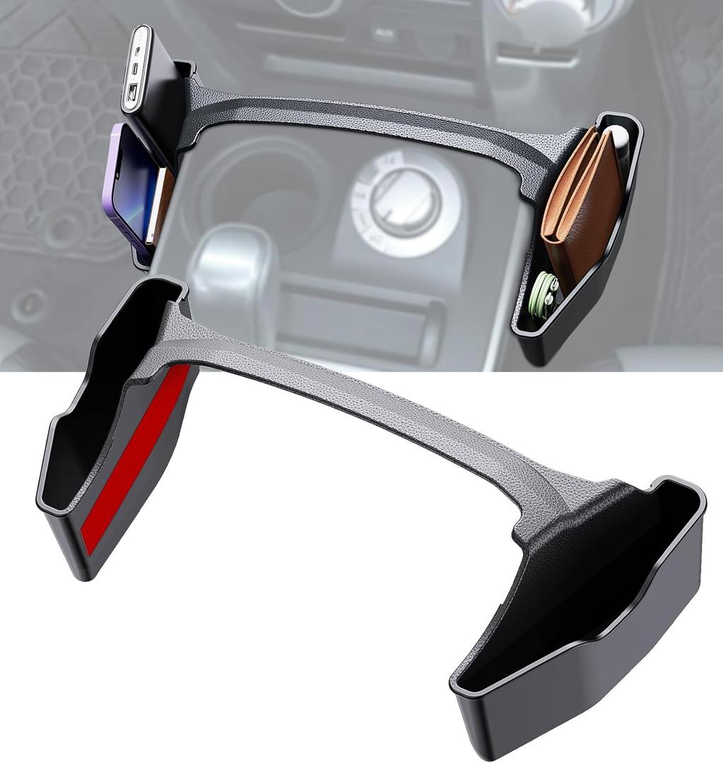 Center Console Organizer Compatible with Toyota 4Runner 2024 2023 2022 2021 2020 2010-2019, Car Interior Accessories, Shifter Storage Box, Gear Shift Console Side Tray, Coin Change Holder, Black