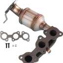 Catalytic Converter Direct-Fit Stainless Steel fit for Toyota Highlander 2004-2007, fit for Sienna 3.3L 2004-2006, fit for RX330 3.3L 2004-2006,FWD Only Driver Side (EPA Approved)