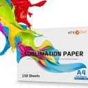 HTVRONT Sublimation Paper 8.5 x 11 inches - 150 Sheets Sublimation Paper Compatible with Inkjet Printer 120gsm