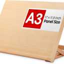 Tabletop Easel for Painting, Drawing 0-90 Degrees Adjustable Wood Table Top Art Easel Stand 17 Inches by 11.8 Inches