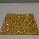 XmasExp Christmas Tree Collar 24 inch Sequin Tree Skirt for Christmas Holiday Home Decor Xmas Tree Ring Stand Base Cover Small Size 4 Piece Gold