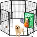 FXW Homeplus Unleashed Indoor Dog Playpen - Stress-Free and Safe Play, Heavy Duty 40 Inch 8 Panels Dog Pen for Medium and Large Dogs, BlackPatented