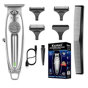 KEMEI Professional Beard and Hair Trimmer for Men, Cordless T-Blade Trimmers, Electric Hair Clippers for Barbers and Stylists, All Body Grooming Model 1949