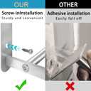 VOTZAAQ 32 in Towel Racks for Bathroom, Bath Towel Shelf with Double Towel Bar, Stainless Steel Towel Storage for Lavatory Wall Mounted, 2-Tier Towel Hanger Towel Holder, Brushed Nickel