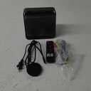 Smart Projector 1080P 4K Support with WIFI 6 and 2-Way Bluetooth 1500ANSI Auto Keystone Electric Focus Mini Projectors Home Theater Movie Outdoor Portable Projector (Black)