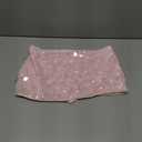 Floerns Women's Sequin Low Waist Mini Skorts Music Festival Night Out Skirt Shorts L, Pink