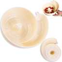 Snail-Shaped Drain Basket Automatic Vegetable and Fruit Washer, Rotating Washing Bowl with Strainer, Berry Washer Spinner Basket, Portable Fruit Cleaning Drain Tool for Home Kitchen (Yellow)