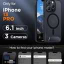 Magnetic Compatible with iPhone 13 Pro Case, [Built-in Invisible Kickstand][Compatible with MagSafe] [Military Grade Shockproof] Slim Translucent Matte Phone Case for iPhone 13 Pro 6.1"