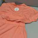 SENSERISE Womens Short Sleeve T Shirt Dresses Crew Neck Solid Color Basic Smocked Waist Dress with Pockets, Large