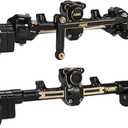 AMK 174g SCX24 Brass Portal Axle Complete with 7mm Hex Wheel Hubs Counterweights Front Rear Set for 1/24 RC Crawler Axial AX24 FCX24 SCX24 Upgrades